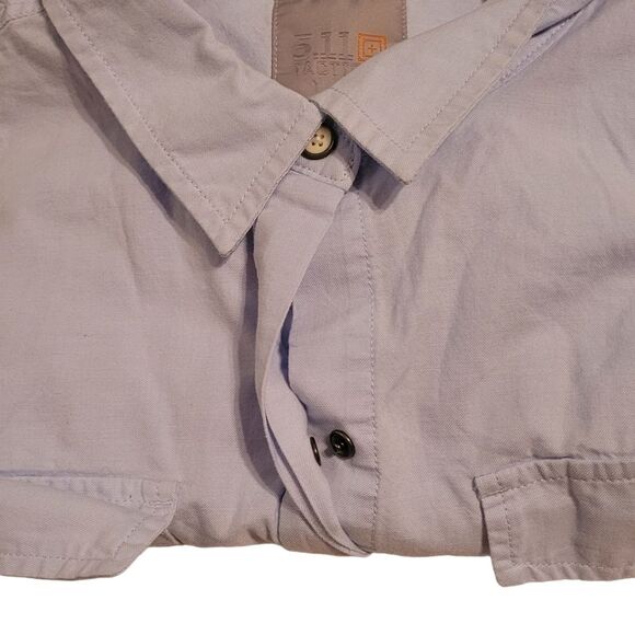 5.11 Tactical Women's Size XL Button Up Shirt Blue Long Sleeve Conceal Carry - Picture 12 of 15